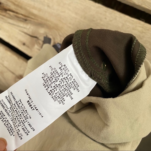 A Pea in the pod green/cream jeans maternity XS - Picture 4 of 6